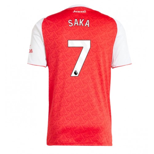 Stroje piłkarskie Arsenal Bukayo Saka #7 Koszulka Podstawowej 2025-26 Krótki Rękaw